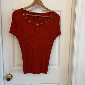 Rust colored sweater top